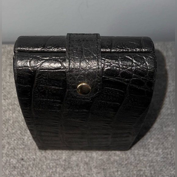 BLACK JEWELRY BOX (LIKE HANDBAG) - Picture 3 of 12